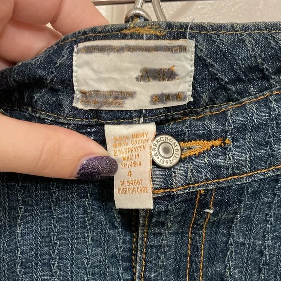 Abercrombie & Fitch Blue Denim Mini Skirt - Picture 5 of 8